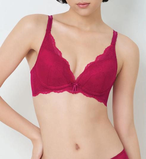 Triumph Tri-Air Lite Luna เสื้อชั้นในไม่มีโครง ดันทรง แบบดีฟวี - Rosso masai - สินค้าใหม่