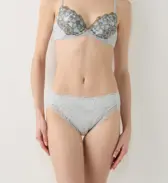 フロラーレ バイ トリンプ1100 はきこみ深めショーツ【一部カラーSALE】, ブルー, model image number 1