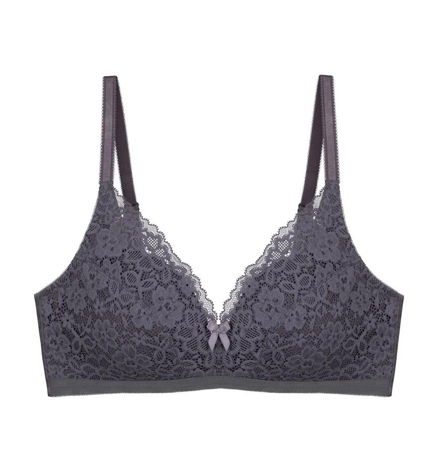 Simply Natural Beauty Non-Wired Padded Bra in Pebble Grey