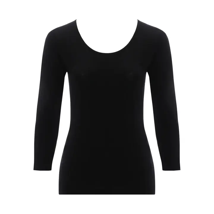 デイリートリンプ5410 8分袖トップ, ブラック, product image number 0