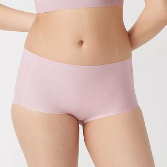 【WEB限定】綿混タイプ(スロギーG028)　マキシショーツ, ピンク, model image number 0