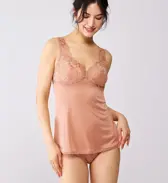 フロラーレ バイ トリンプ1100 ラウンドキャミソール【一部カラーSALE】, , model image number 4