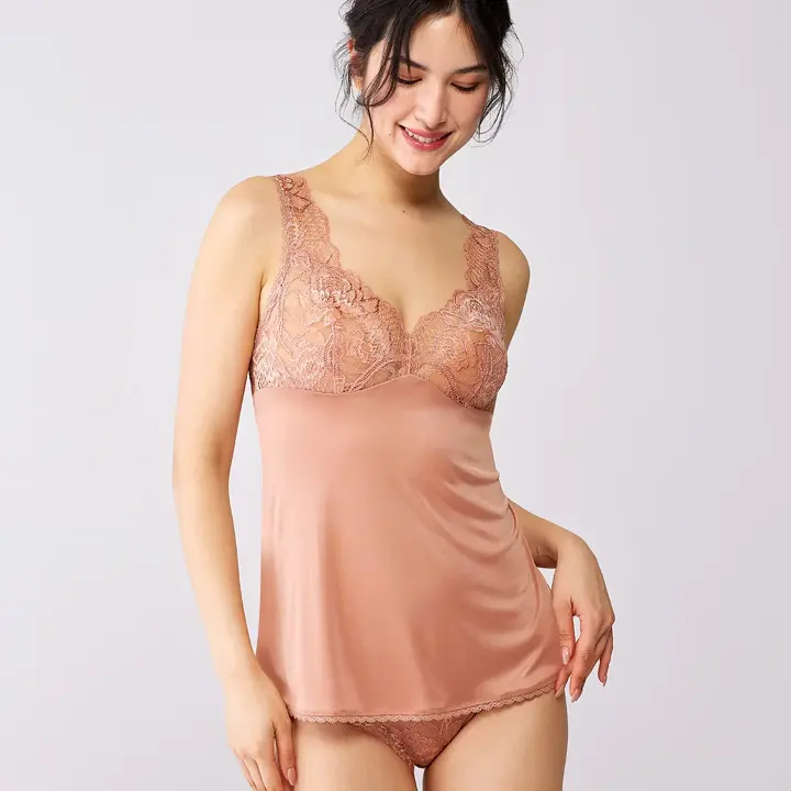 フロラーレ バイ トリンプ1100 ラウンドキャミソール【一部カラーSALE】, , model image number 4