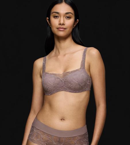 BODY MAKE-UP ILLUSION LACE in GREY