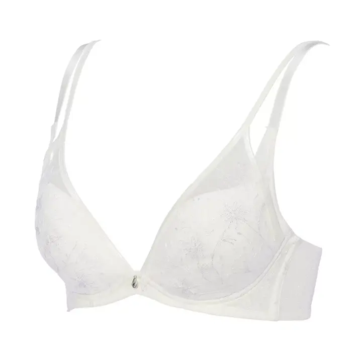 【SALE】チャーミングラマー ノンワイヤー ブラジャー サマーシアー, ホワイト, product image number 2