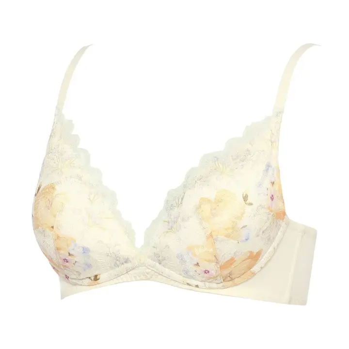 夢みるブラ ノンワイヤー ブラジャー エデンパフューム, ホワイト, product image number 2