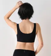 スロギー ゼロフィール ハーフトップ, ブラック, model image number 3