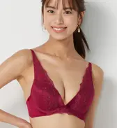 【SALE】夢みるブラ DeepV スターリーナイトファンタジア, レッド, model image number 0
