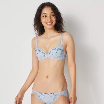 【SALE】レギュラーショーツ ハートブルームガーデン, ブルー, model image number 1