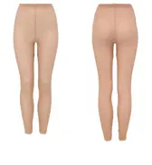 【SALE】薄くて軽い インナー5170 9分丈ボトム, ブラウン, product image number 2