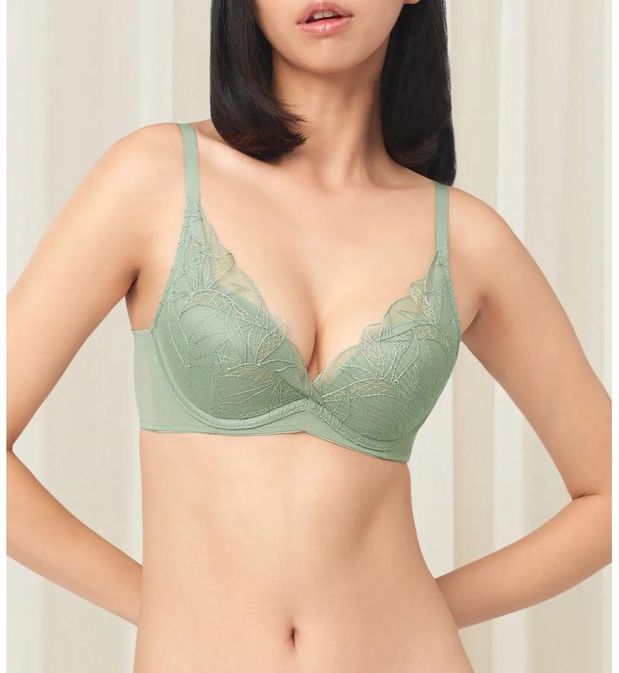 Triumph Aqua Paradise 系列輕軟鋼圈深V提升胸圍 - Abstinthe - 深V胸圍