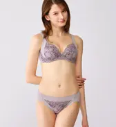 癒しのブラ631 ブラジャー, グレー, model image number 1