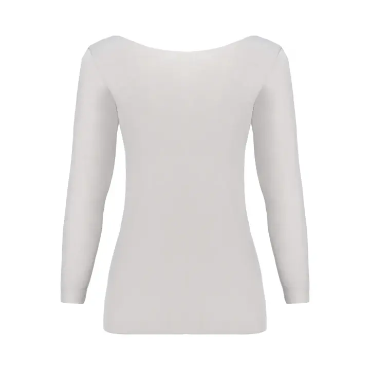 すっきりインナー5340 7分袖トップ, グレー, product image number 1