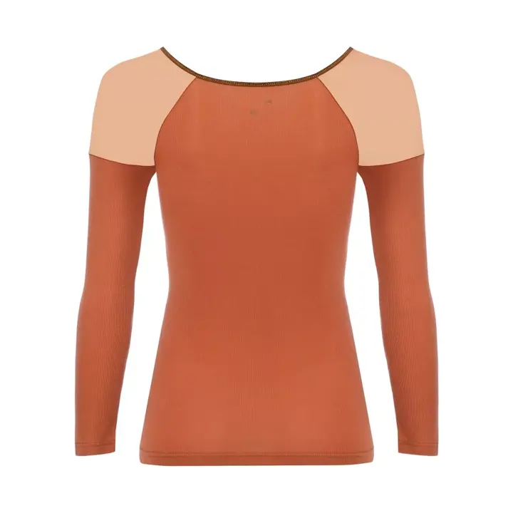 【SALE】エス バイ スロギー サンデーズ 8分袖トップ, オレンジ, product image number 1