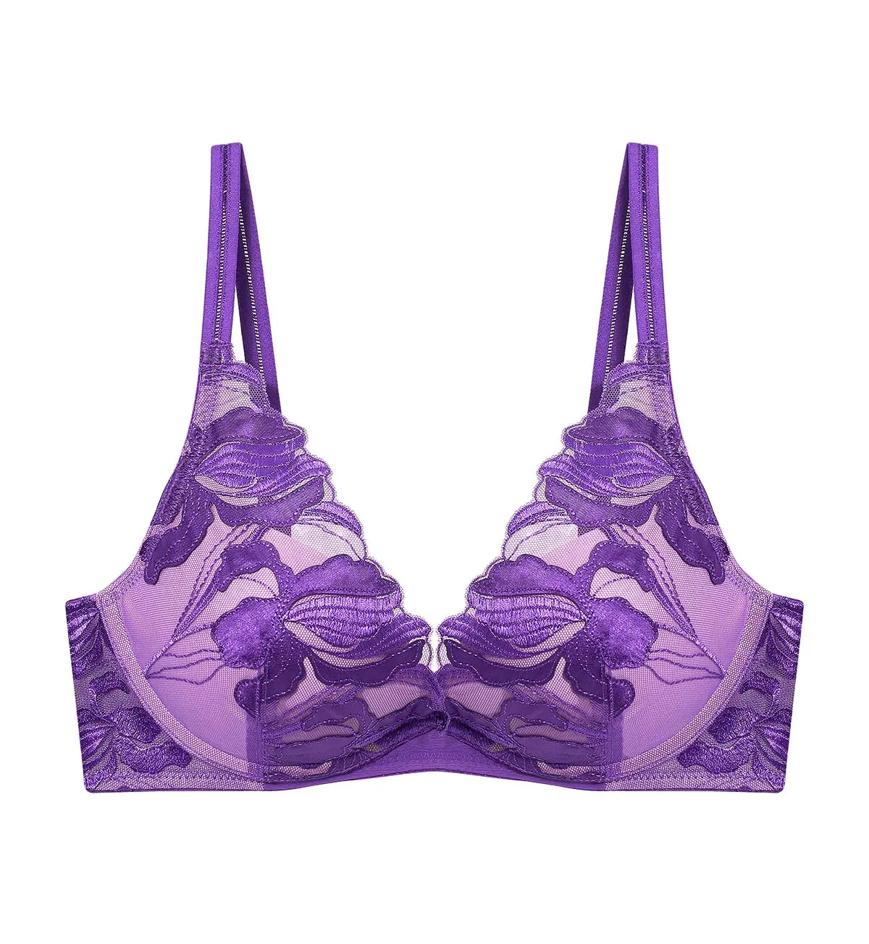 Iris Non Wired Push Up Deep V Bra in Purple Haze | Triumph Singapore