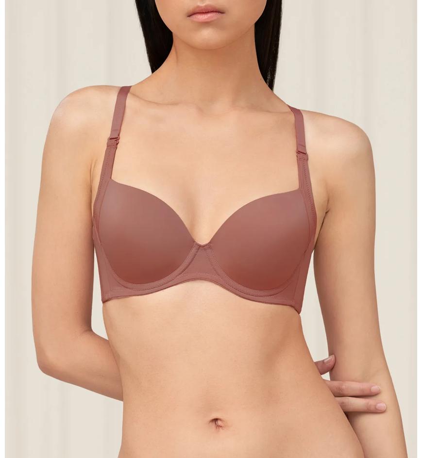 Triumph Invisible Inside-Out 系列鋼圈薄墊胸圍 - Cappuccino - 有鋼圈