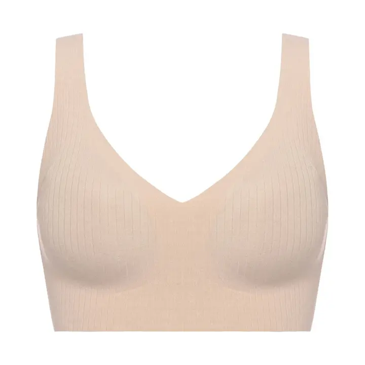 スロギー ゼロフィール オーガニックコットン ブラレット, ベージュ, product image number 0