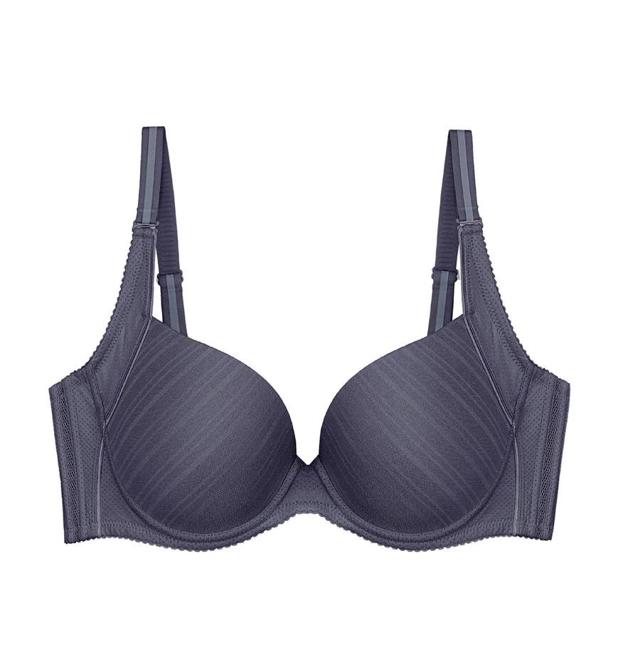 Triumph Pure Invisible 系列軟鋼圈薄墊胸圍 - Ink gray - T-恤胸圍