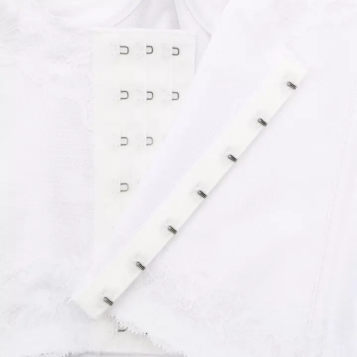 ブライダルインナー コサージュ(ウエディング)ロングブラ, ホワイト, product image number 5