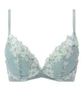 夢みるブラ DeepV ブラジャー マイブロッサムブーケ, ブルー, product image number 0