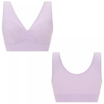 【SALE】ナイトブラ5220 ハーフトップ, パープル, product image number 3