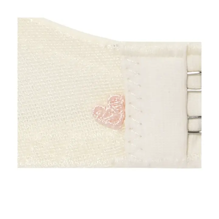 チャーミングラマー スリムライン DeepV ブラ＆ショーツセット スウィンギングブーケ, ホワイト, product image number 2