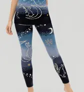 スロギー “ほっ”とアイテム(ニット柄)  9分丈ニットパンツ, ブルー, model