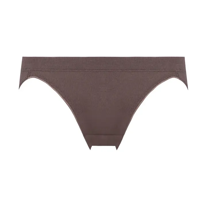 レギュラーショーツ リブ, ブラウン, product image number 0