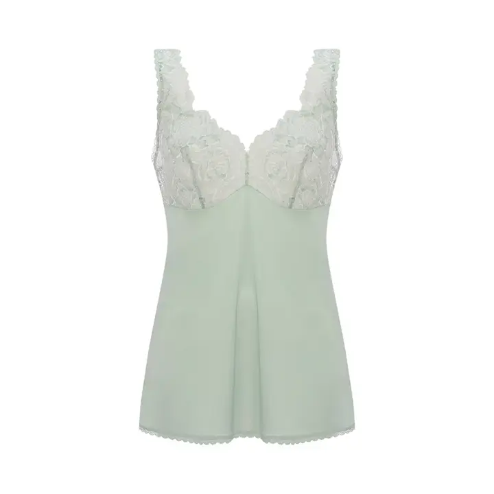 フロラーレ バイ トリンプ1100 ラウンドキャミソール【一部カラーSALE】, グリーン, product image number 0