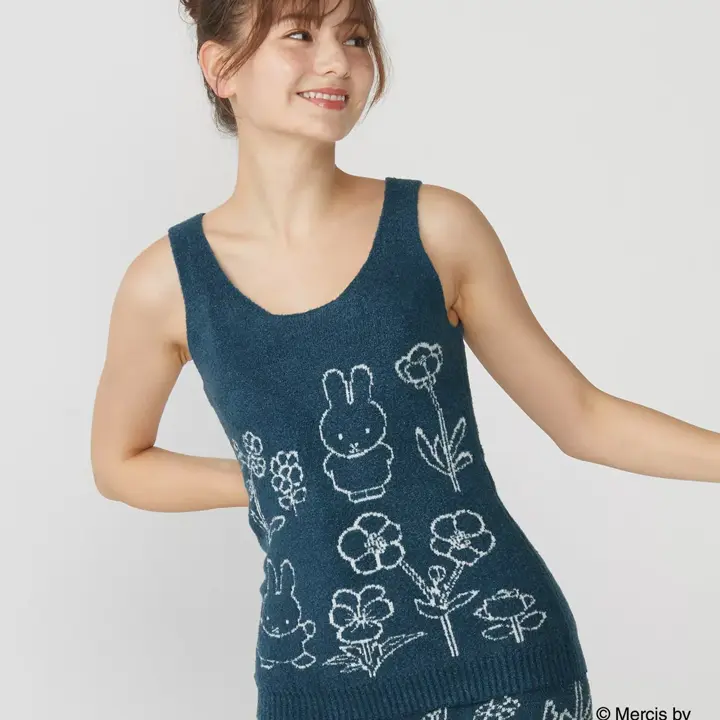 【SALE】スロギー ミッフィーコラボ あったか インナートップ, ブルー, model image number 0