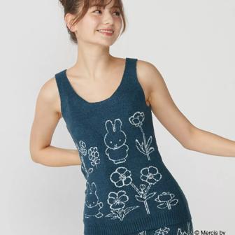 【SALE】スロギー ミッフィーコラボ あったか インナートップ, ブルー, model