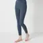 【SALE】スロギー ニット無地リブ 9分丈ニットパンツ, ブルー, model image number 0