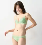 【SALE】レギュラーショーツ ハーバルガーデン, グリーン, model image number 1