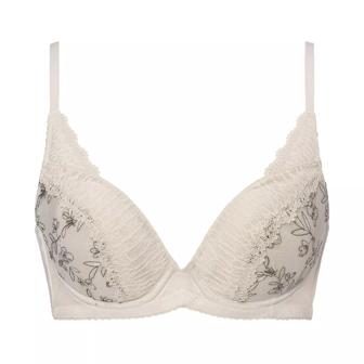 【SALE】ナチュラルスリムブラ クワイエットガーデン, ホワイト, product image number 0
