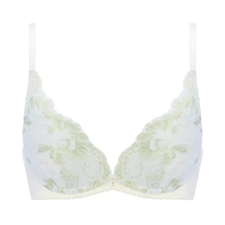 【SALE】夢みるブラ ノンワイヤー ブラジャー フローラルスペルズ, ホワイト, product image number 0