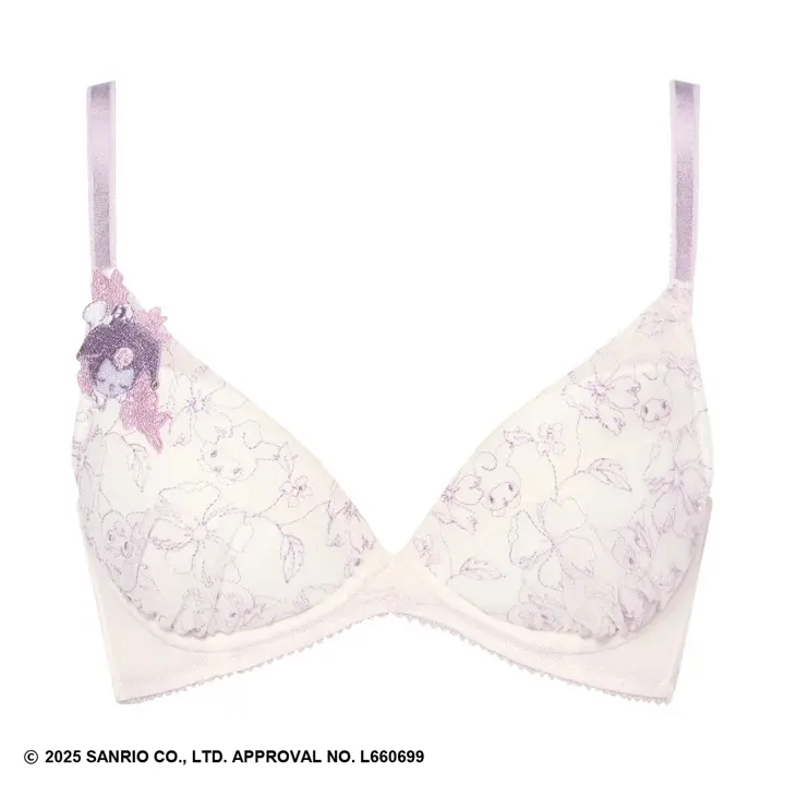 寄せブラ ブラジャー マイメロディ♡クロミ &times; AMOSTYLE, ホワイト, product image number 0
