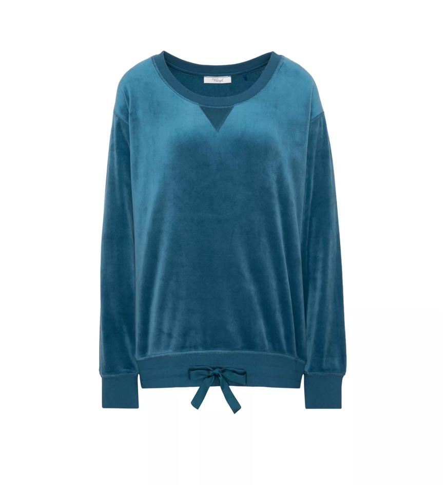 Mix & Match Pajama Top in Smokey Blue | Triumph Hong Kong
