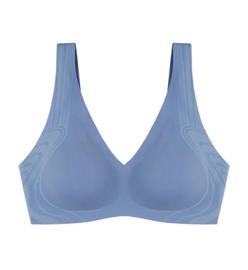 Triumph SLOGGI ZERO FEEL 2.0 BRALETTE เสื้อชั้นในไม่มีโครง - Chambray - ไม่มีโครง