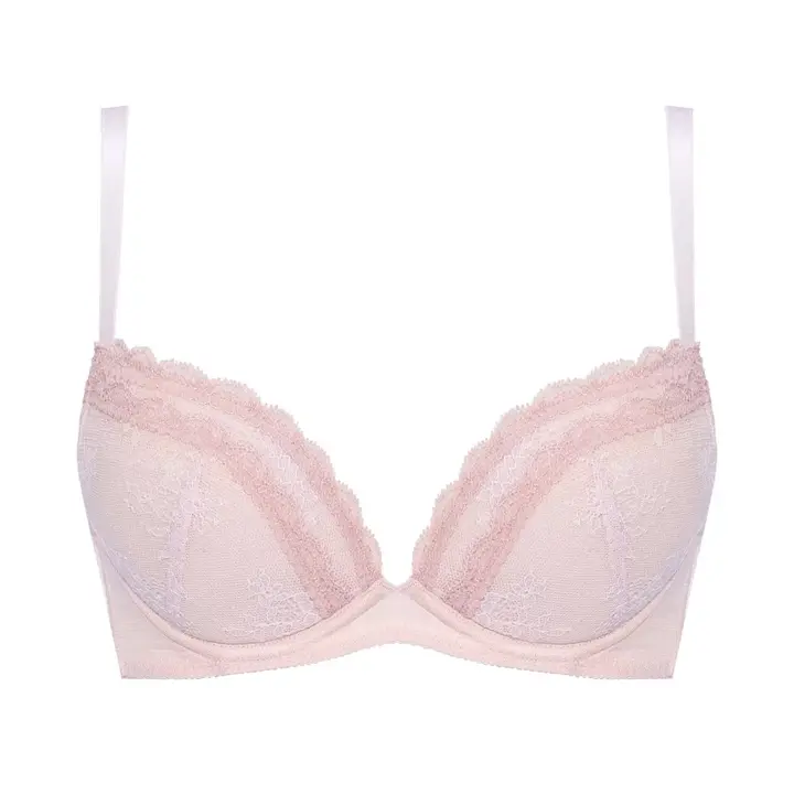 【SALE】エントリーコレクション 寄せブラ ブラ＆ショーツセット クワイエットフリル, パープル, product image number 0