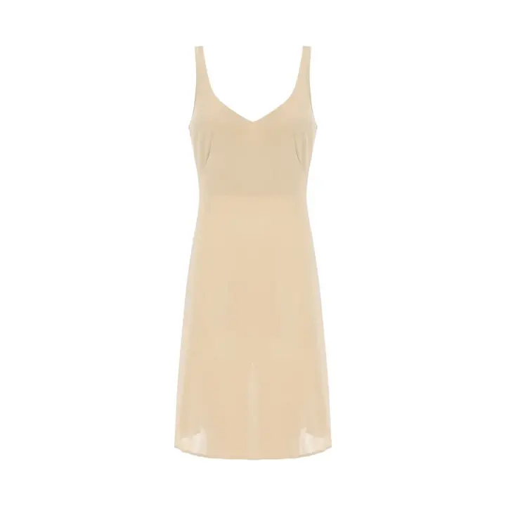 シンプルランジェリー5460 ラウンドスリップ, ベージュ, product image number 0