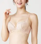【SALE】天使のブラ スリムライン614 ブラジャー, ベージュ, model image number 0