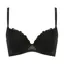 きゅっと寄せブラ ブラジャー チャーミングペタル, ブラック, product image number 0