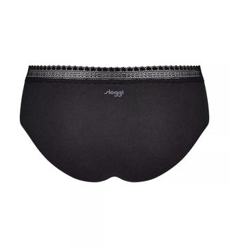 Sloggi ROMANCE X 4 Black - Free delivery  Spartoo NET ! - Underwear  Knickers/panties Women USD/$46.00