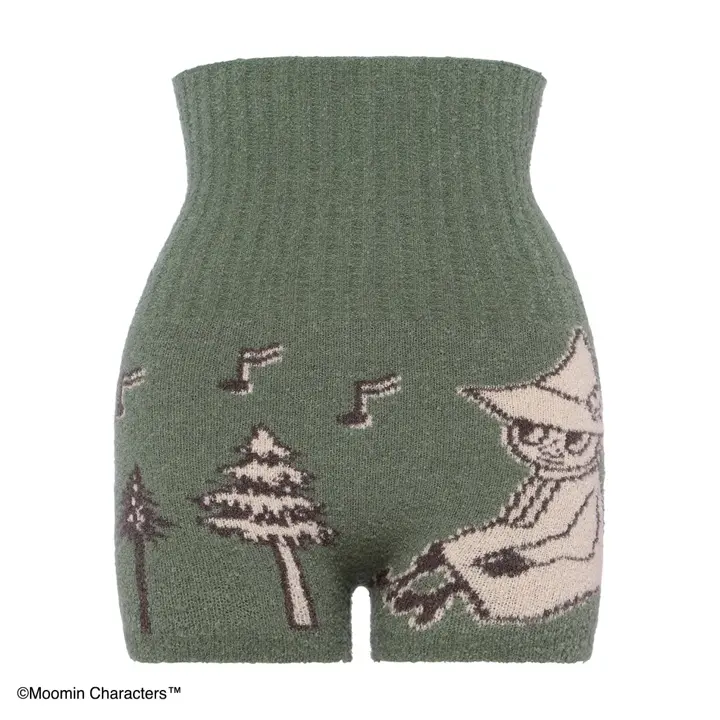 スロギーG073 ムーミン ハラマキ付きニットパンツ, グリーン, product image number 0