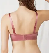 【SALE】すっきり包み込むブラ585ブラジャー(パッドなし), ピンク, model image number 2