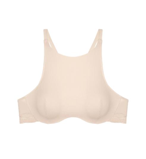 Triumph NATURAL SPOTLIGHT CROP TOP - Fresh powder - Wired