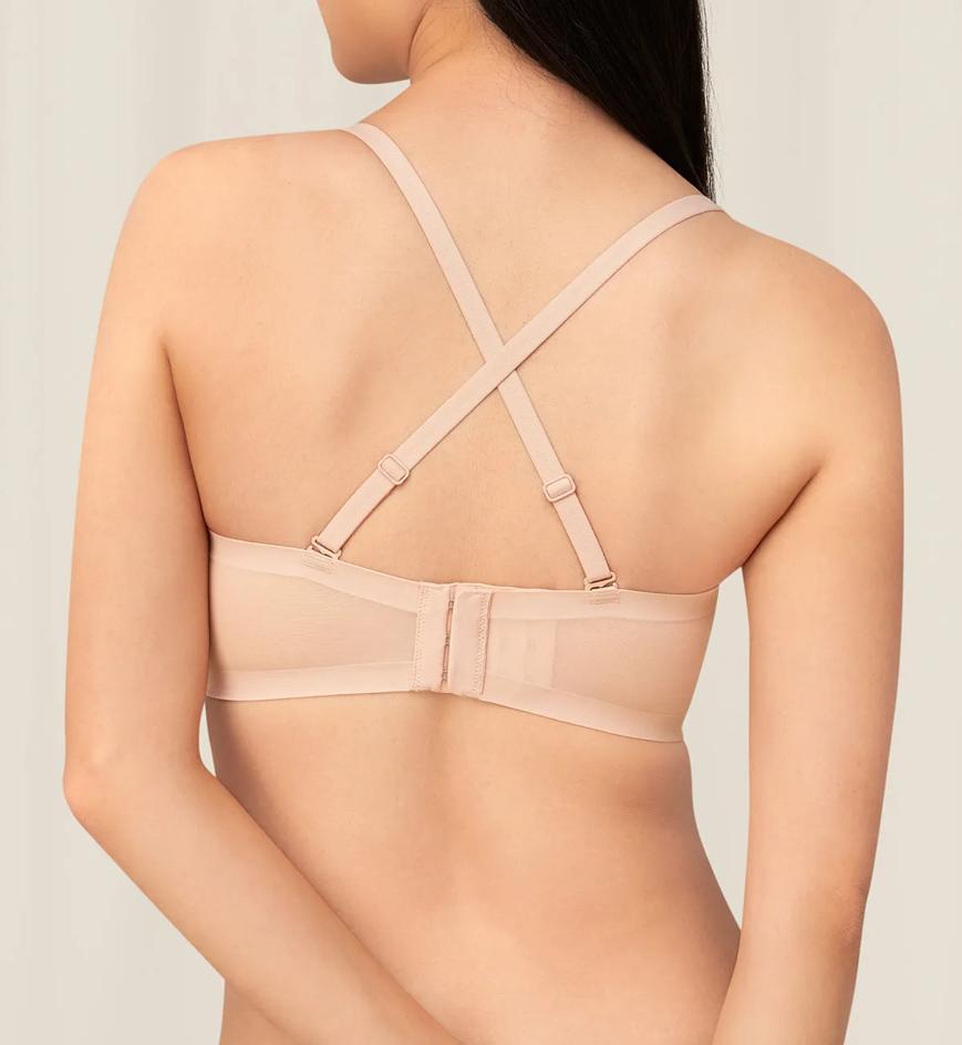 Triumph Invisible Inside-Out Non-Wired Detachable Push Up Bra - Natural skin - Strapless\/Convertible Bra
