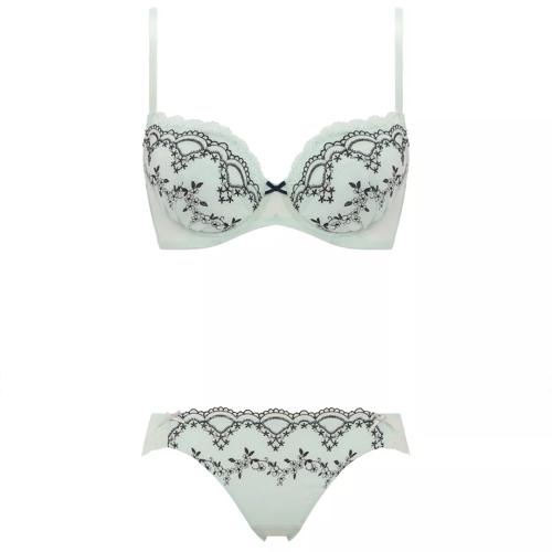 谷間くっきり ブラ＆ショーツセット（カラフルデイジー）【WEB・一部店舗限定】, ブルー, product image number 1