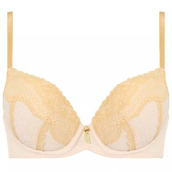 【SALE】エントリーコレクション 3/4カップブラ ブラ&ショーツセット（ロマンティック コルセット)【WEB・一部店舗限定】, ベージュ, product image number 0