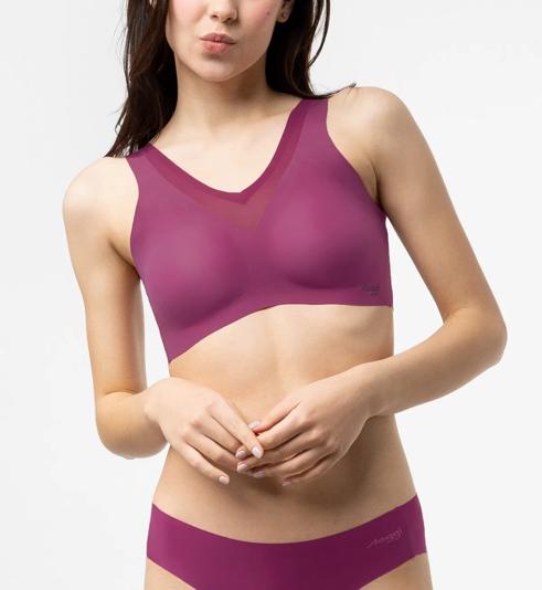 Triumph SLOGGI ZERO FEEL AIR TOP - Wine - Non-wired Bra